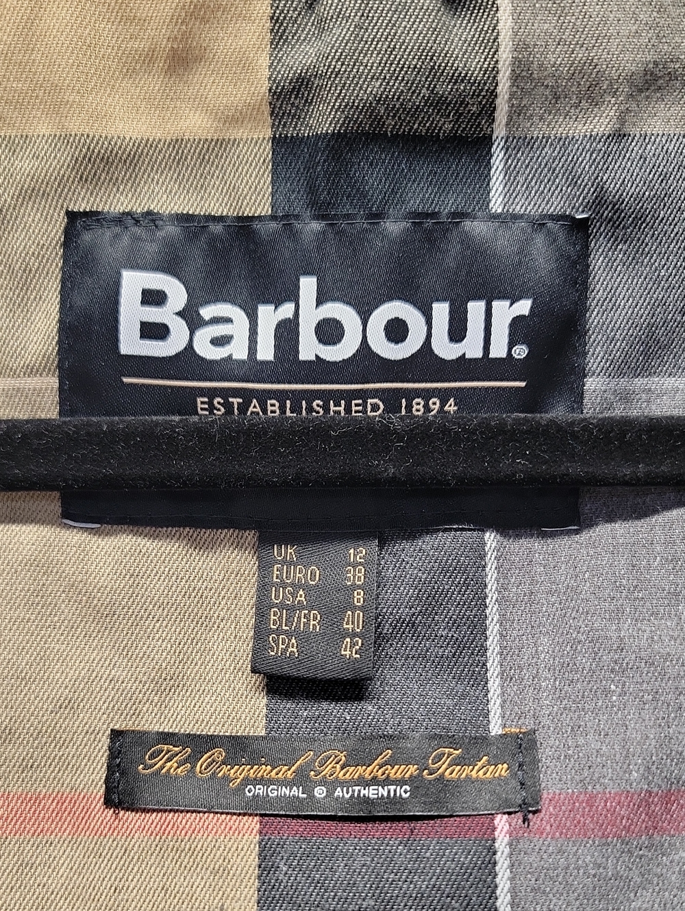 Barbour NWOT Ryedale Waxed Cotton Women's Jacket Sz 8 Deep NAVY - Picture 13 of 16